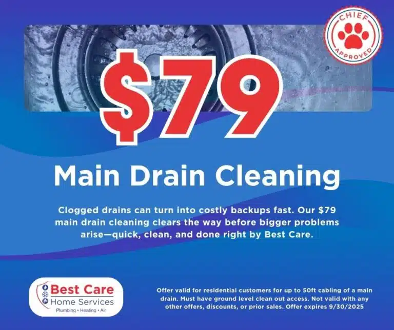 Main drain cleaning service special offer