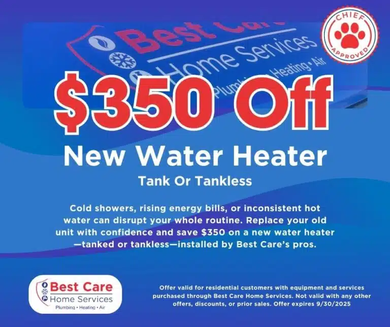New water heater installation special offer