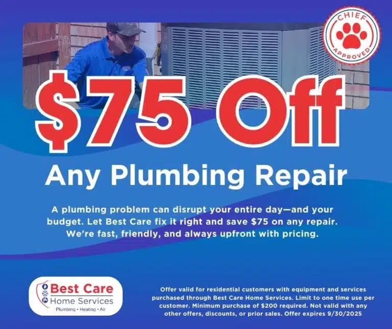 Residential plumbing repair special offer