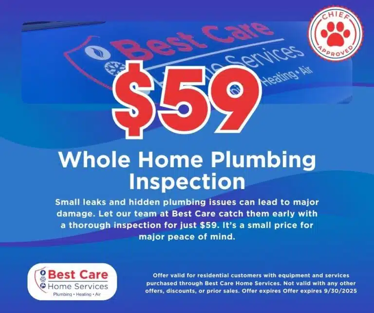 Whole-home plumbing inspection special offer